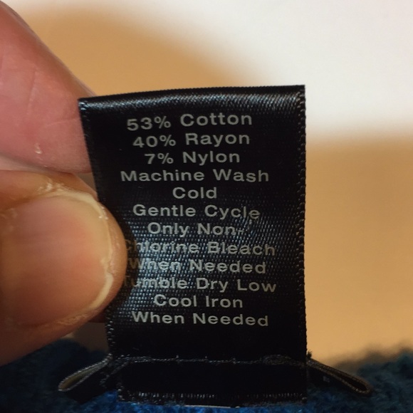 Ann Taylor Factory Blue Cotton Blend Ribbed Sweater Size Large - Picture 9 of 12